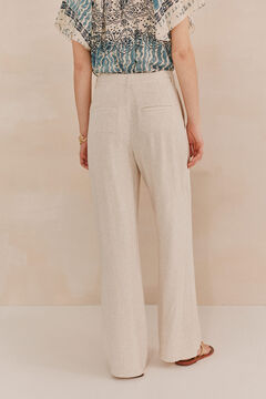 Hoss Intropia Petra. Pantalones fluidos Marfil
