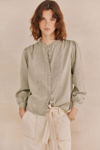 Hoss Intropia Cara. Blusa bordada. Verde