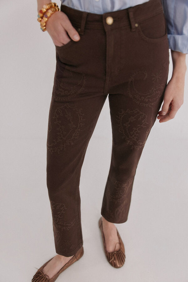 Hoss Intropia Bela. Vaqueros corte bootcut Marron oscuro