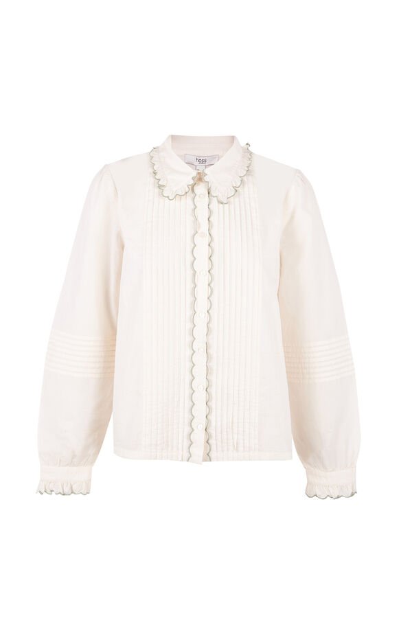 Hoss Intropia Catalina. Blusa romántica Marfil