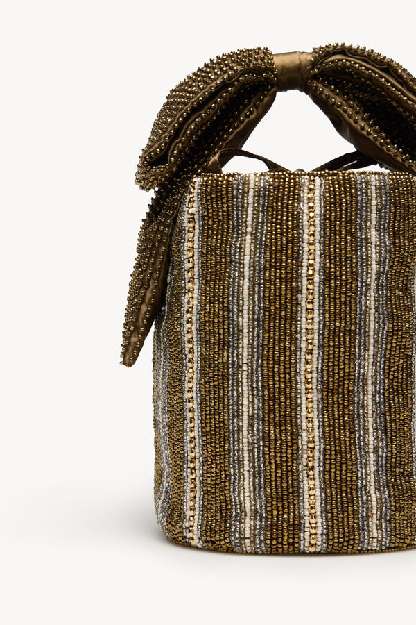 Hoss Intropia Nelsa. mala com la&ccedil;o e missangas Verde