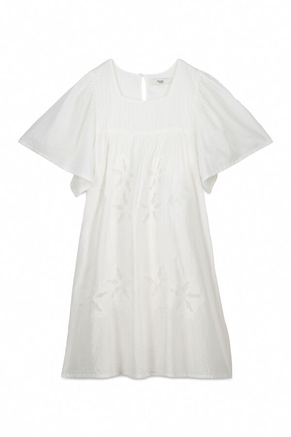 Hoss Intropia Lola. Vestido bordado Ecru