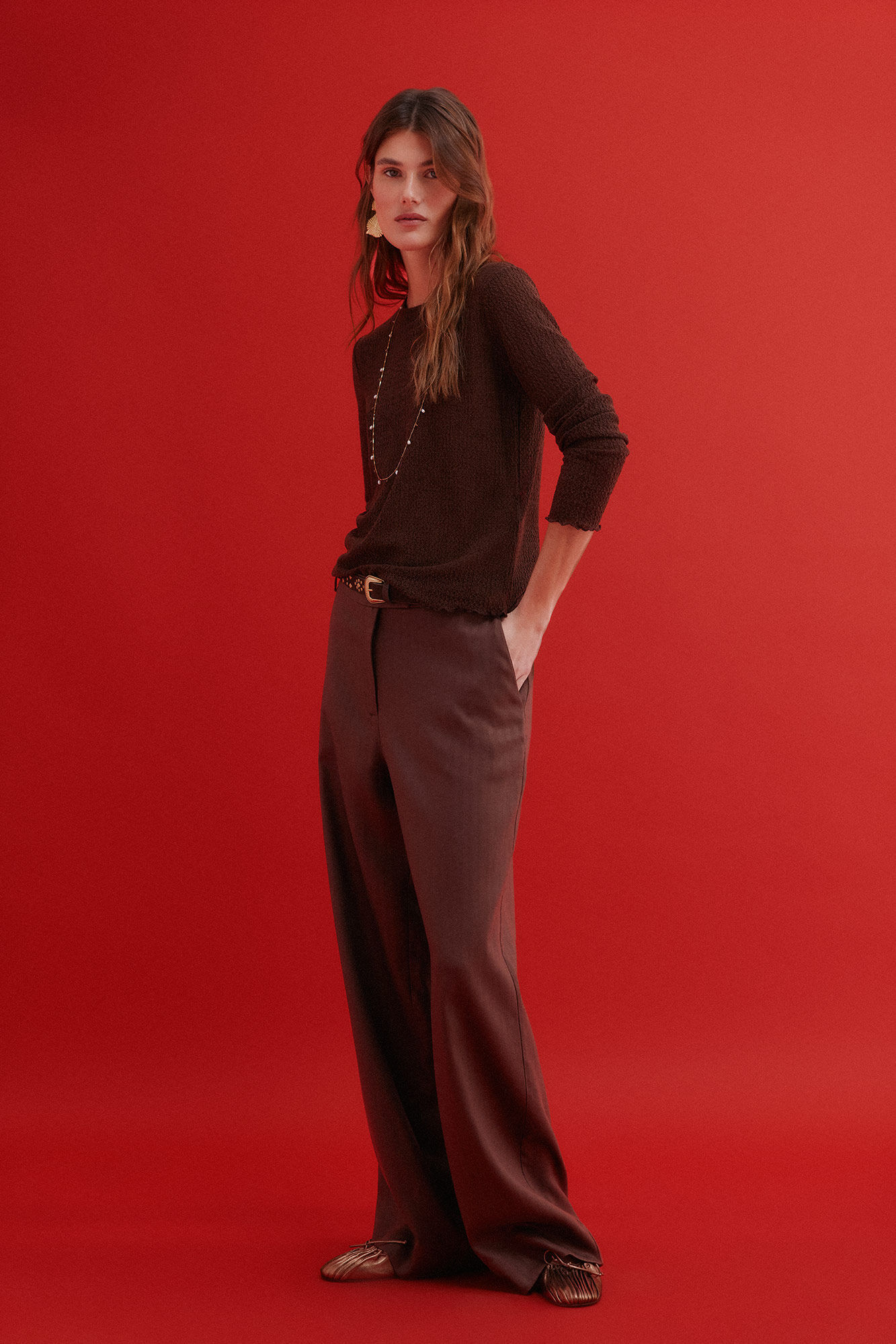 Hoss Intropia Maite. Camiseta con textura