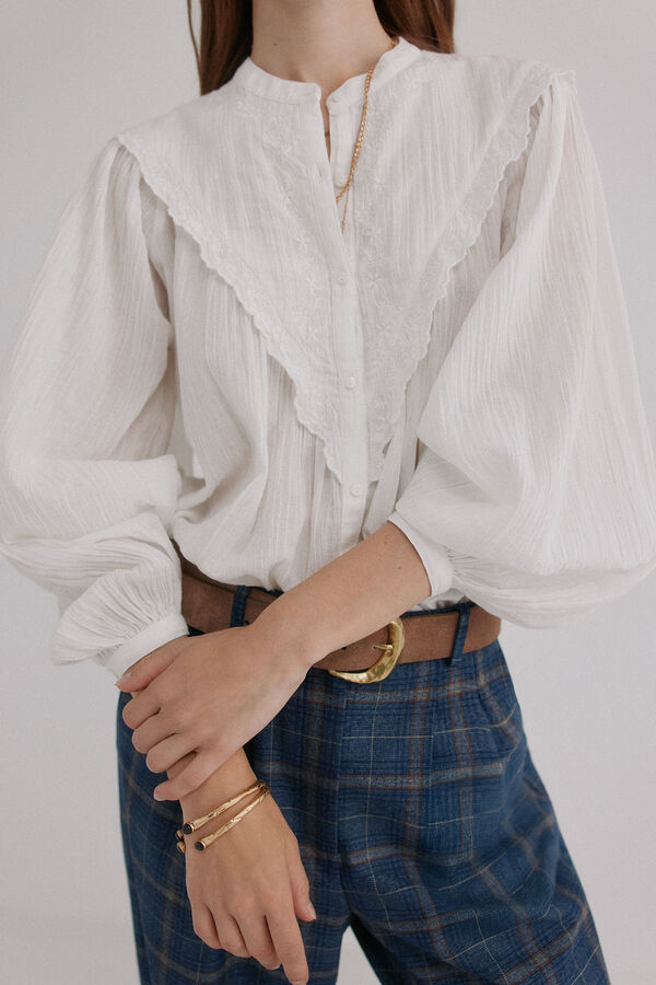 Hoss Intropia Gael. Blusa bordada Marfil