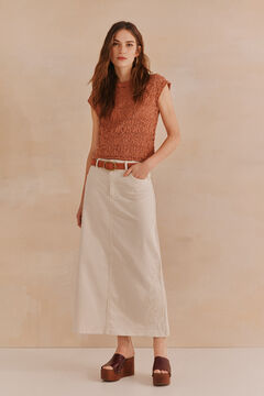 Hoss Intropia Ramona. Saia denim Branco