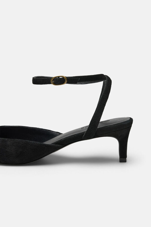 Hoss Intropia Montserrat. Zapato tac&oacute;n ante Negro