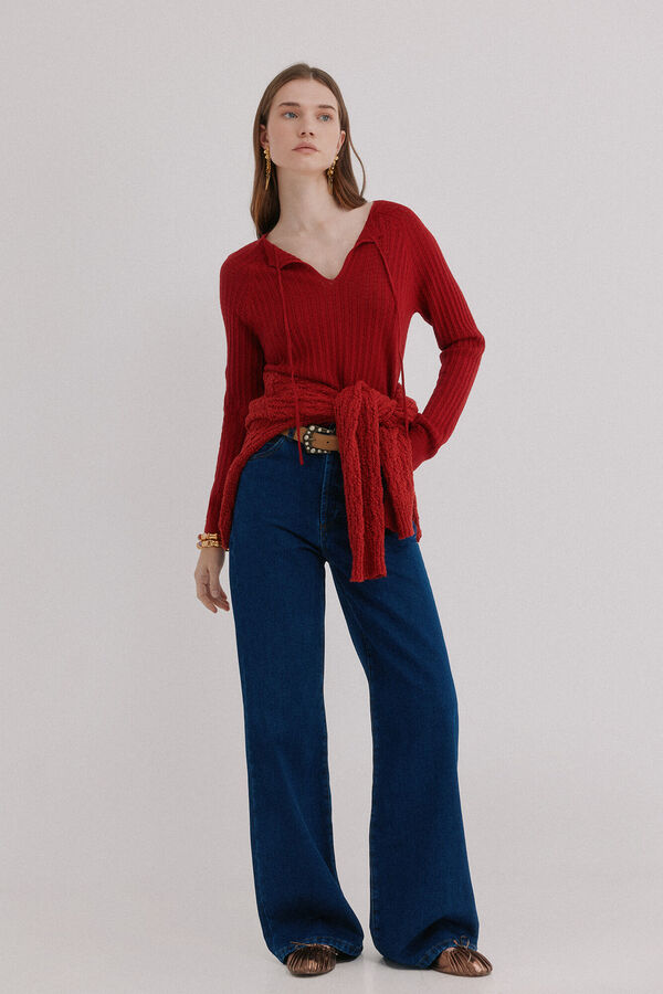 Hoss Intropia Imala. Jersey calado rojo