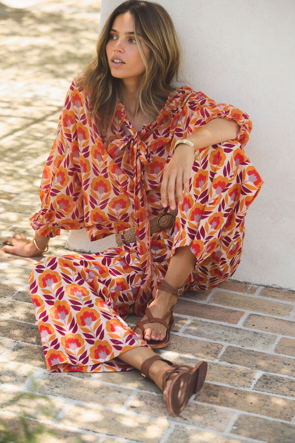 Hoss Intropia Pia. Calças estampadas Multicolorido