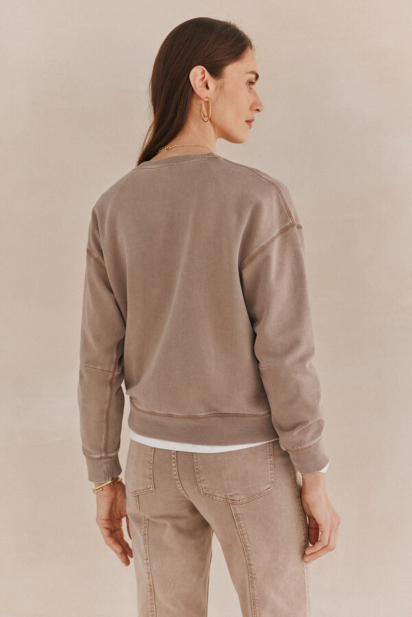 Hoss Intropia Fabricia. Sudadera manga larga Rosa