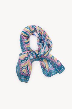 Hoss Intropia Malia. Lenço de seda estampado Azul