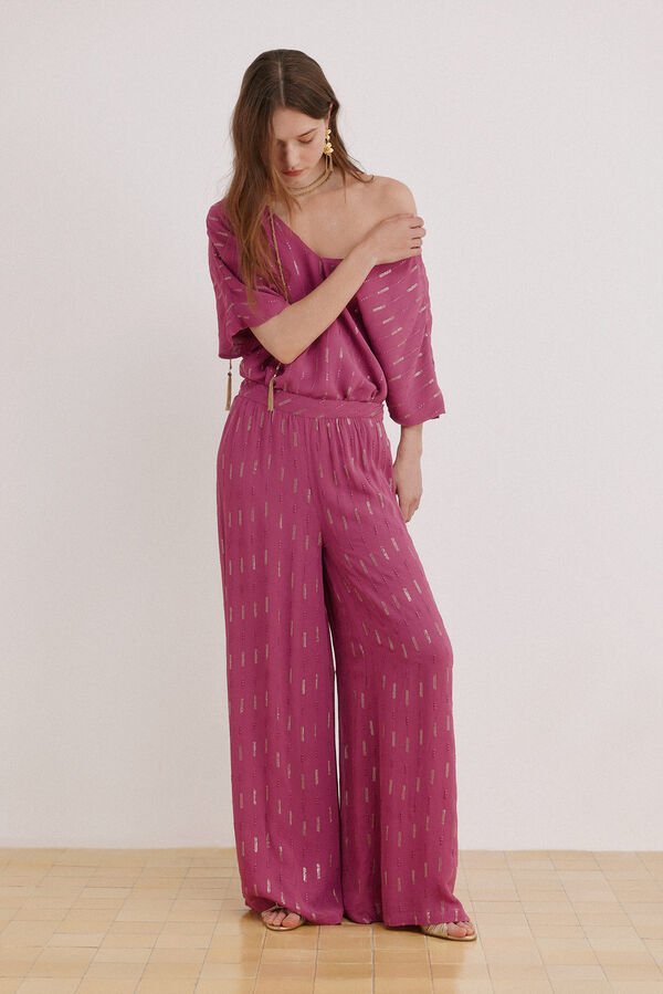 Hoss Intropia Cal&ccedil;as de lantejoulas Pauliana Roxo