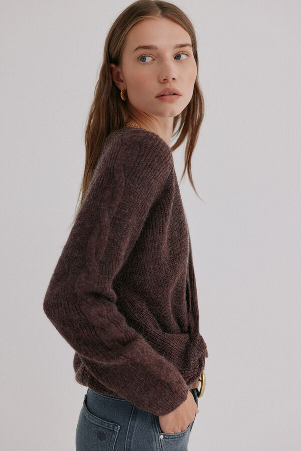 Hoss Intropia Nicoletta. Jersey nudo Marron