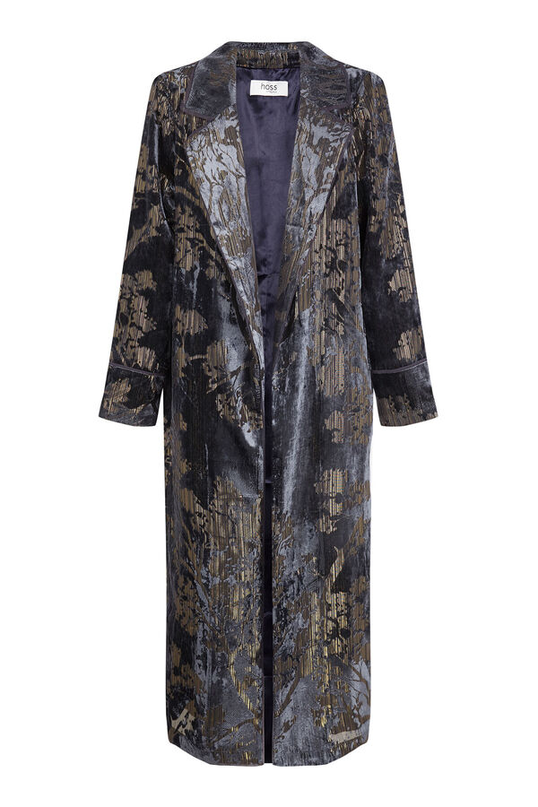 Hoss Intropia Elodie. Casaco jacquard Azul