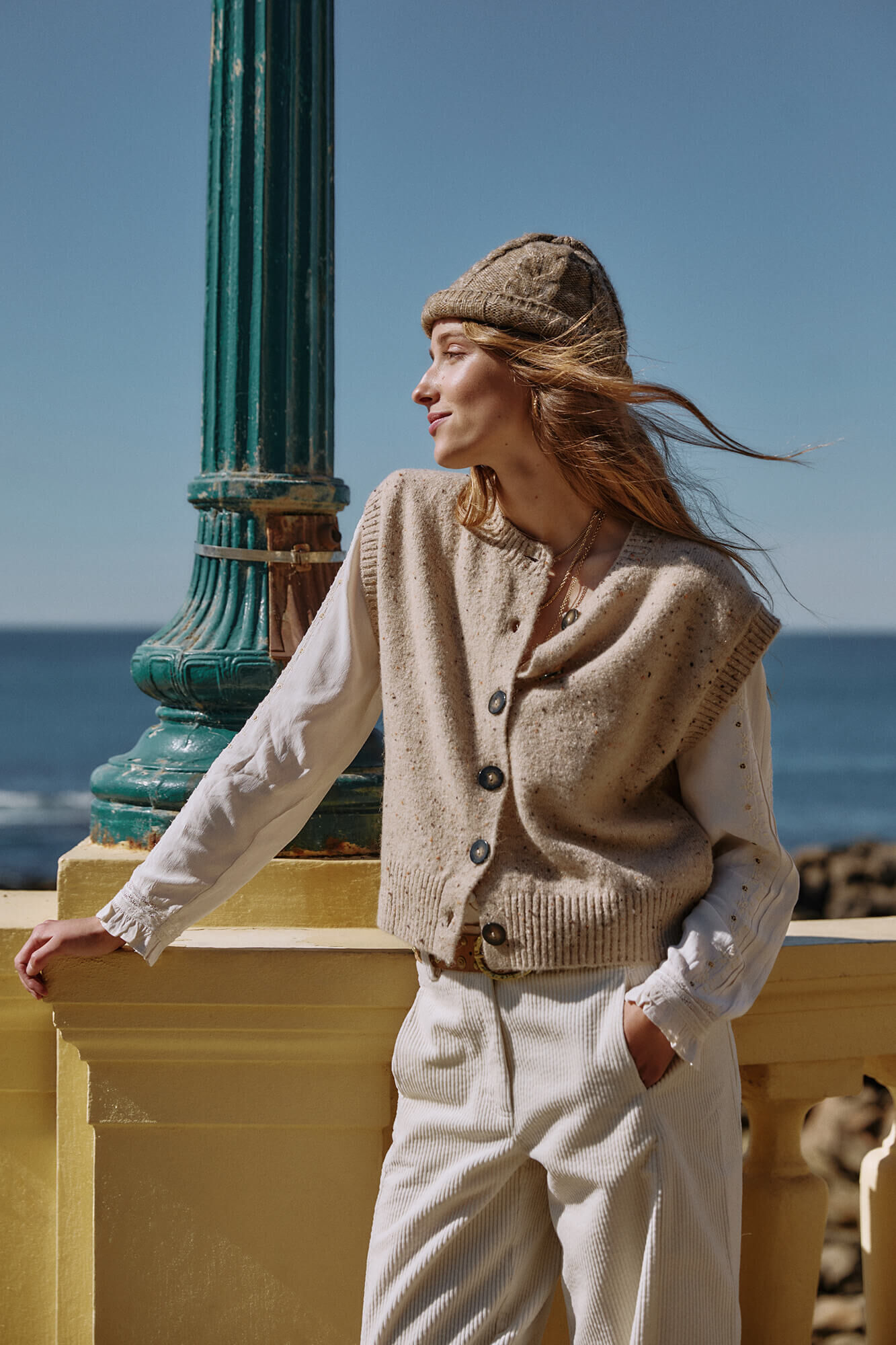 Hoss Intropia Ita. Chaleco jaspeado