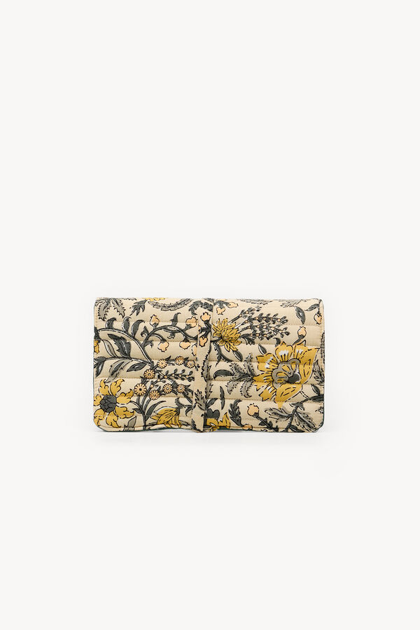 Hoss Intropia Maite. Joyero de algodón estampado Marfil