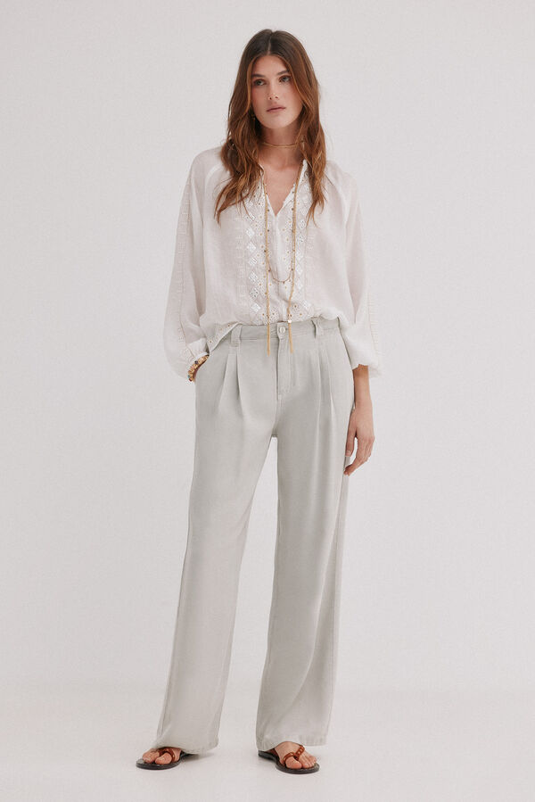 Hoss Intropia Bianca. Denim tencel Gris