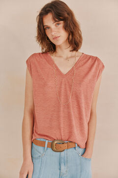 Hoss Intropia Miriam. T-shirt gola em bico Subiu