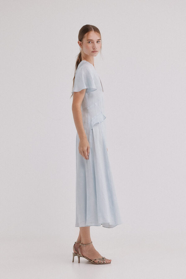 Hoss Intropia Alesha. Vestido jacquard Azul