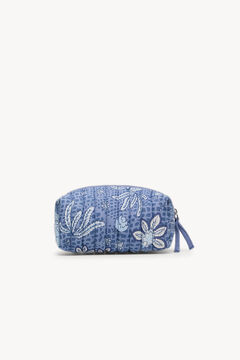 Hoss Intropia Nan. Bolsa de toalete de algodão estampado Roxo