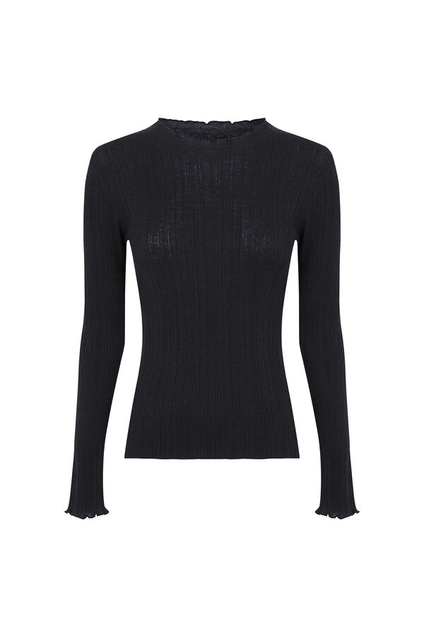 Hoss Intropia Nidia. Top com detalhe de ondas Cinzento