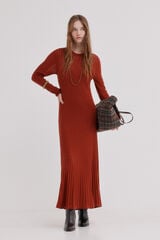 Hoss Intropia Annia.Vestido de malha Castanho