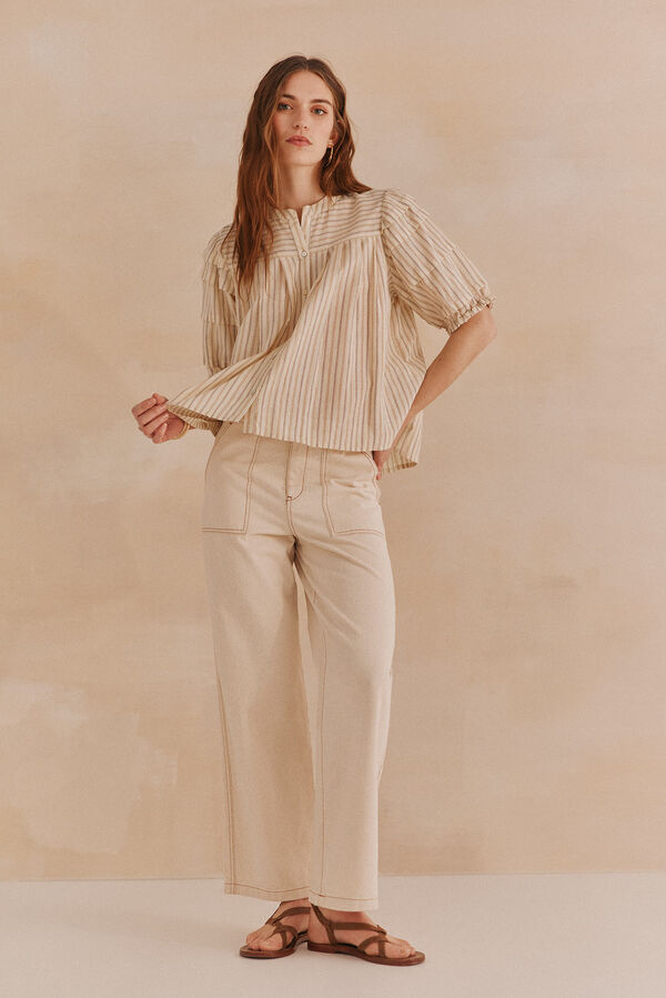 Conjunto de paloma e georgina