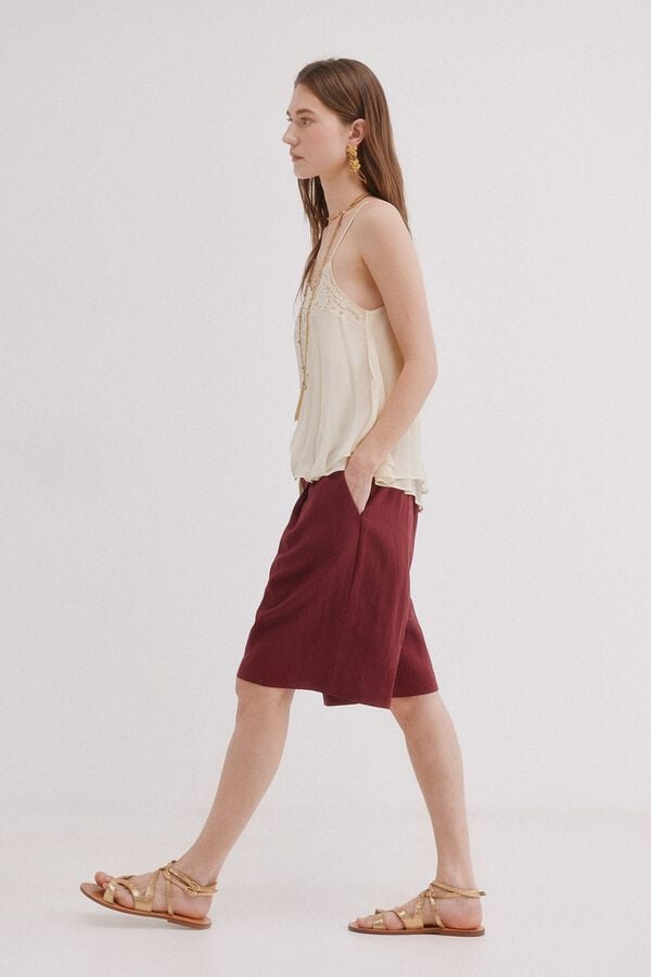 Conjunto de bermudas e capri